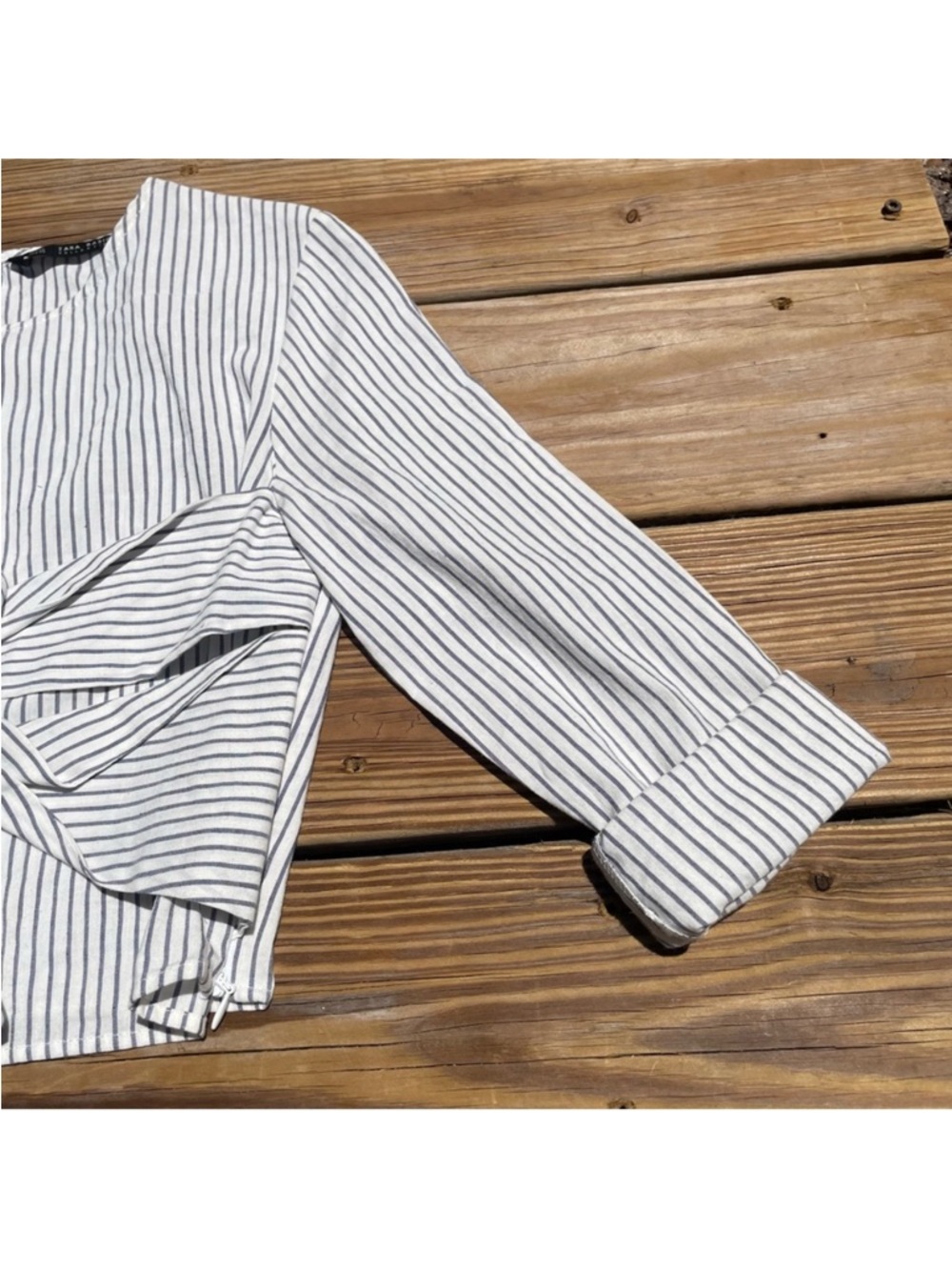 Zara Basic Collection Striped Top - Picture 4 of 6